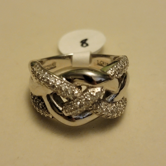 Sterling silver with CZ size 8 - Picture 4 of 4